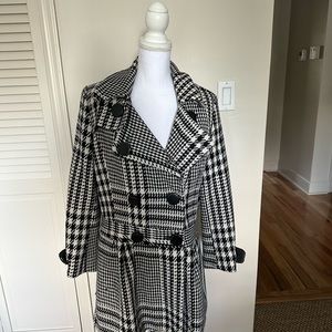 Black and White retro 70’s inspired jacket or coat